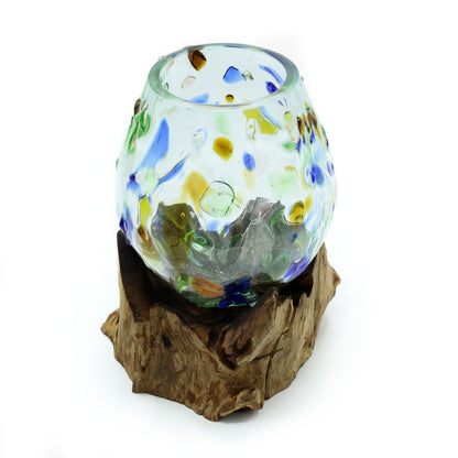 Molten Coloured Glass on Wood - Medium Bowl - Image molten-coloured-glass-on-wood--medium-bowl-mgw-40