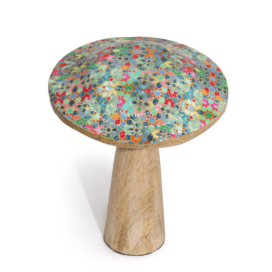 Med Wooden Mushroom - Mediterranean Tile Pattern - Image med-wooden-mushroom--mediterranean-tile-pattern-wmush-04