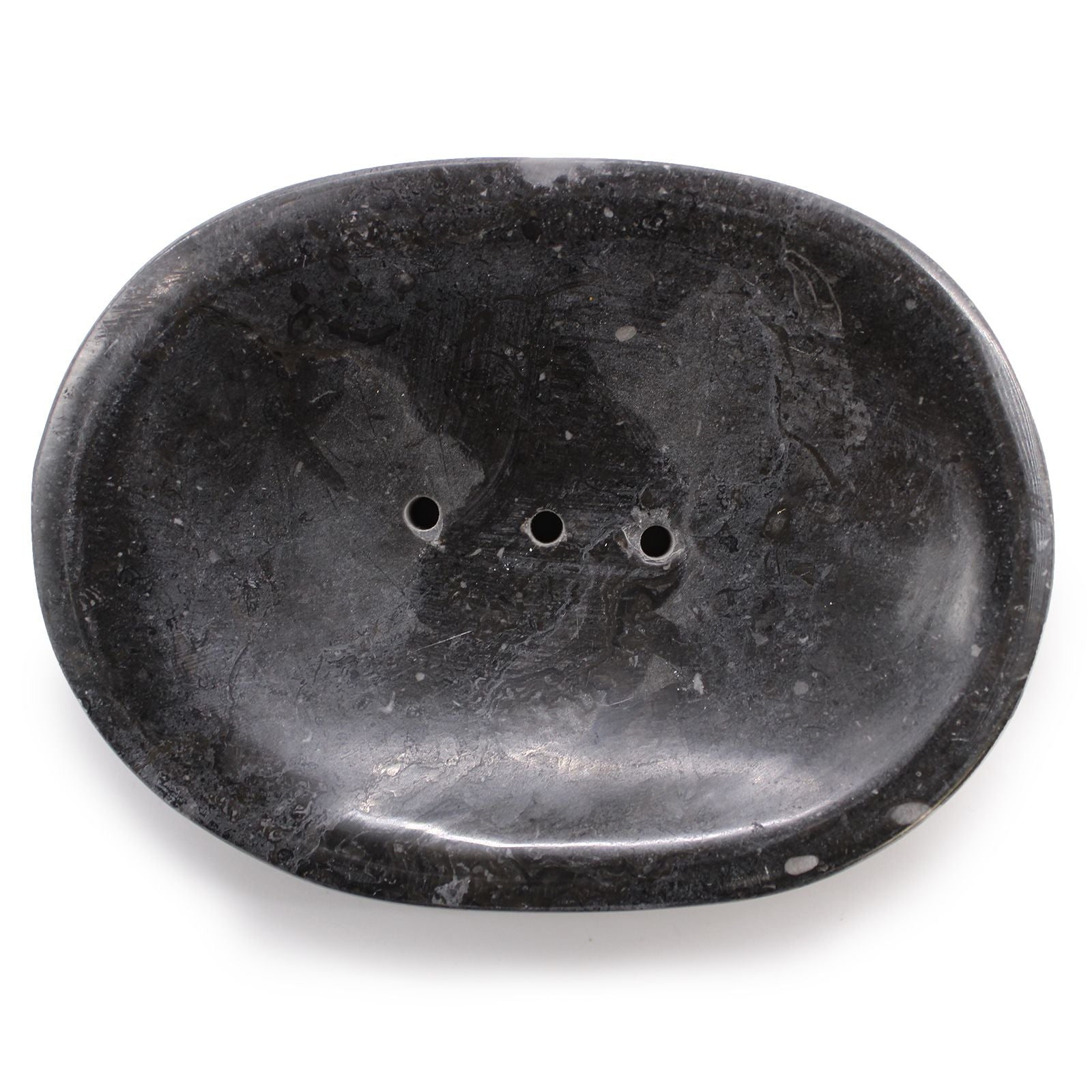 Classic Oval Black Marble Soap Dish - Image classic-oval-black-marble-soap-dish-ssd-12