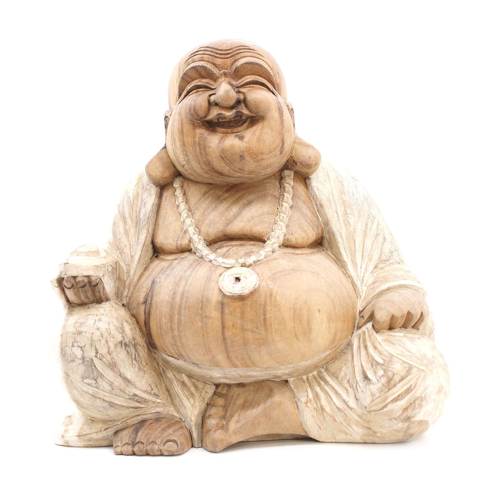 Happy Buddha - Whitewash 40cm - Image happy-buddha--whitewash-40cm-hcbs-14