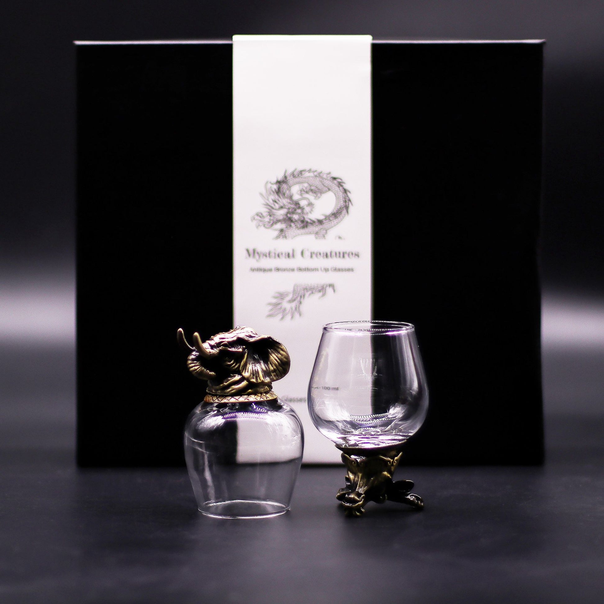 Gift Set of 6 Glasses (100ml) - Mystical Creatures - Antique Bronze - Image gift-set-of-6-glasses-100ml--mystical-creatures--antique-bronze-bbug-06