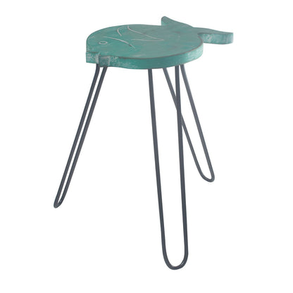 Albasia Wood Fish Stand - Turquoise - Image albasia-wood-fish-stand--turquoise-hps-07
