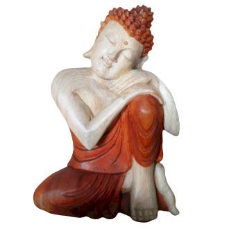 Hand Carved Buddha Statue - 30cm Thinking - Image hand-carved-buddha-statue--30cm-thinking-hcbs-02