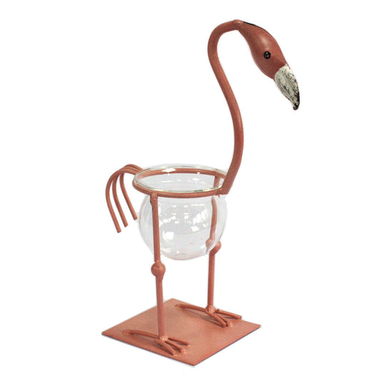 Hydroponic Home Décor - Pink Metal Flamingo Des 2 - Image hydroponic-home-dcor--pink-metal-flamingo-des-2-hhd-14