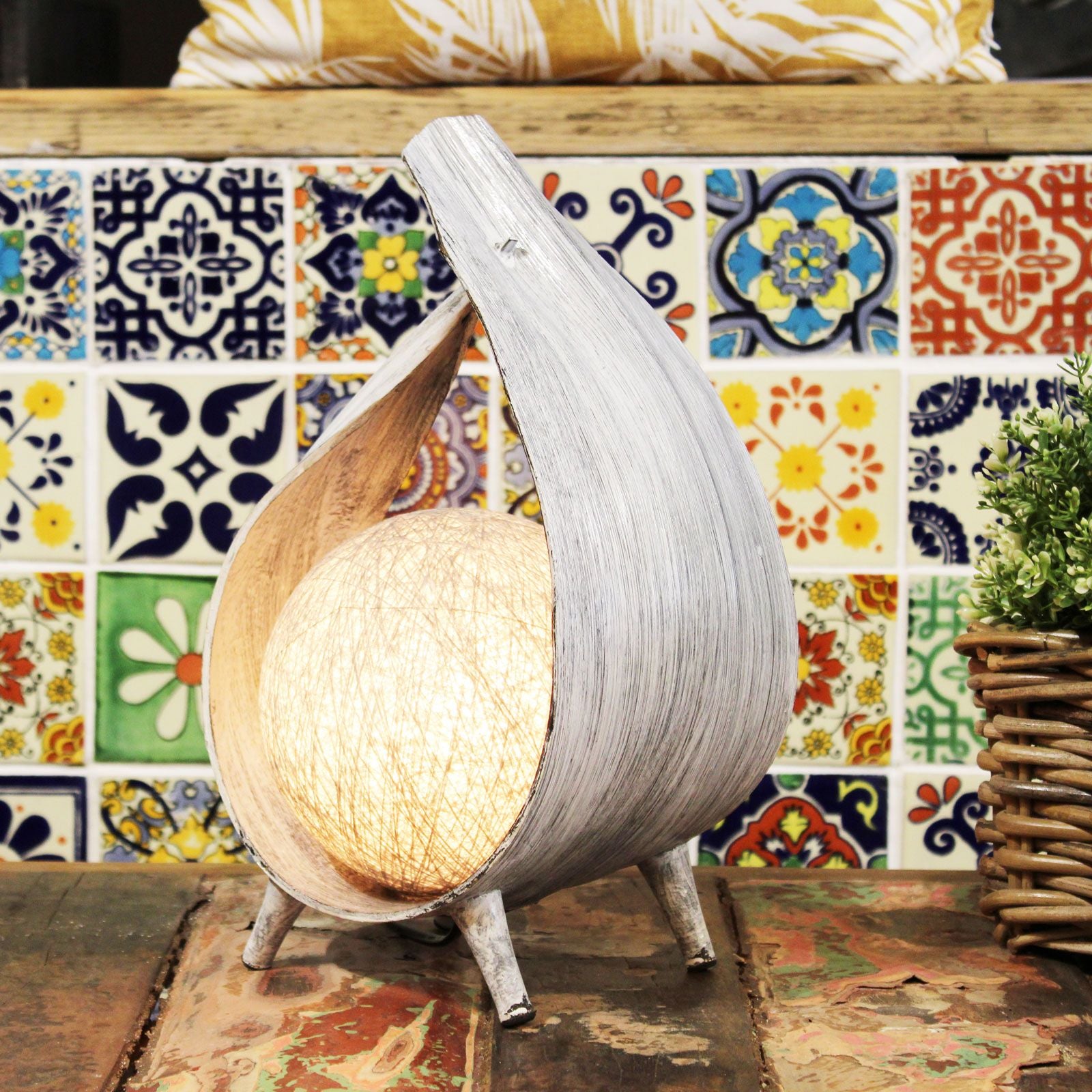 Natural Coconut Lamp - Greywash Wrapover - Image natural-coconut-lamp--greywash-wrapover-ncl-04