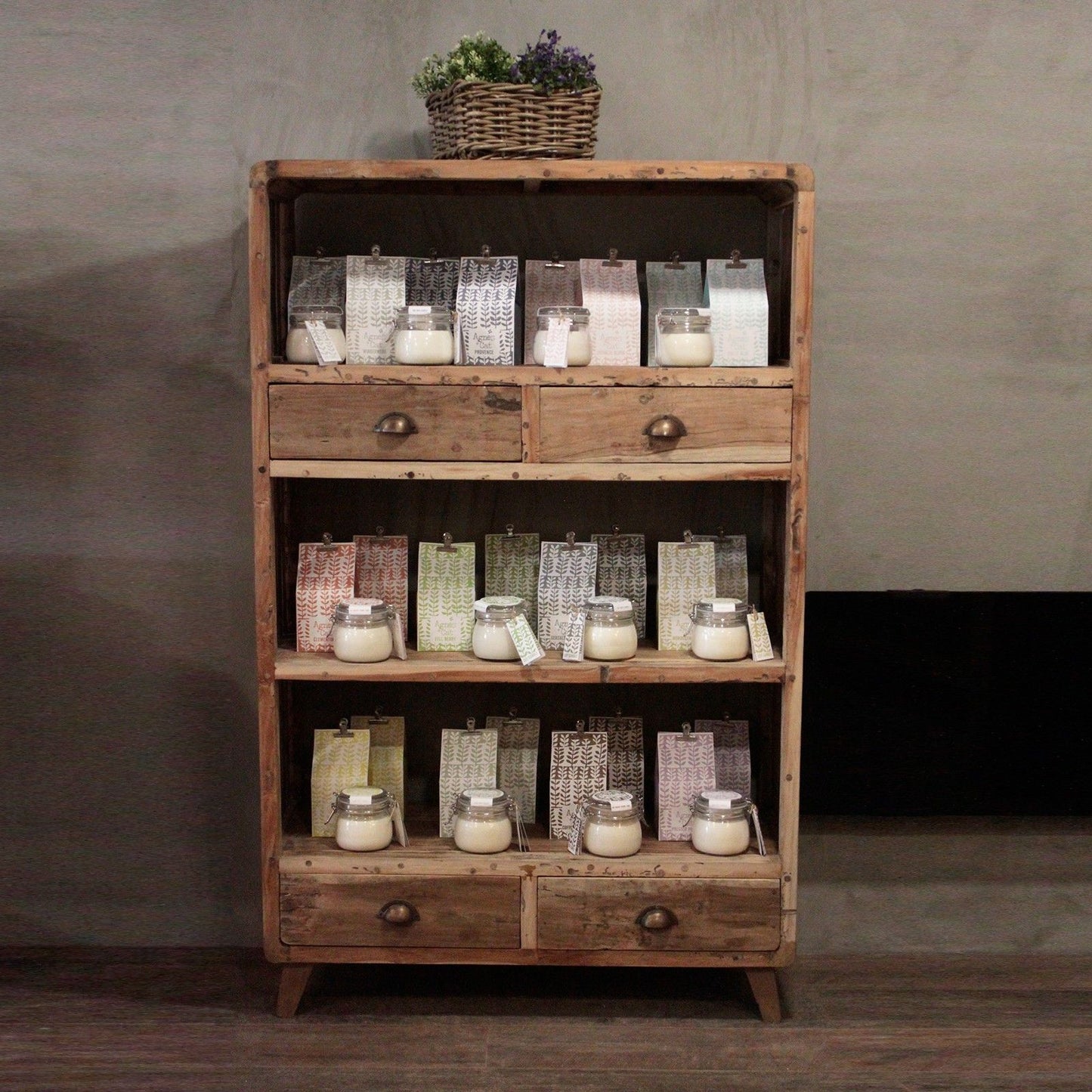 Shelf Display - Recycled Wood - 100x40x160cm - Image shelf-display--recycled-wood--100x40x160cm-acshop-03