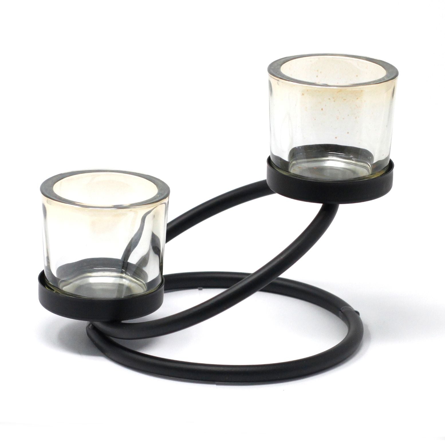 Centrepiece Iron Votive Candle Holder - 2 Cup Double Step - Image centrepiece-iron-votive-candle-holder--2-cup-double-step-civch-02