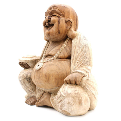 Happy Buddha - Whitewash 40cm - Image happy-buddha--whitewash-40cm-hcbs-14