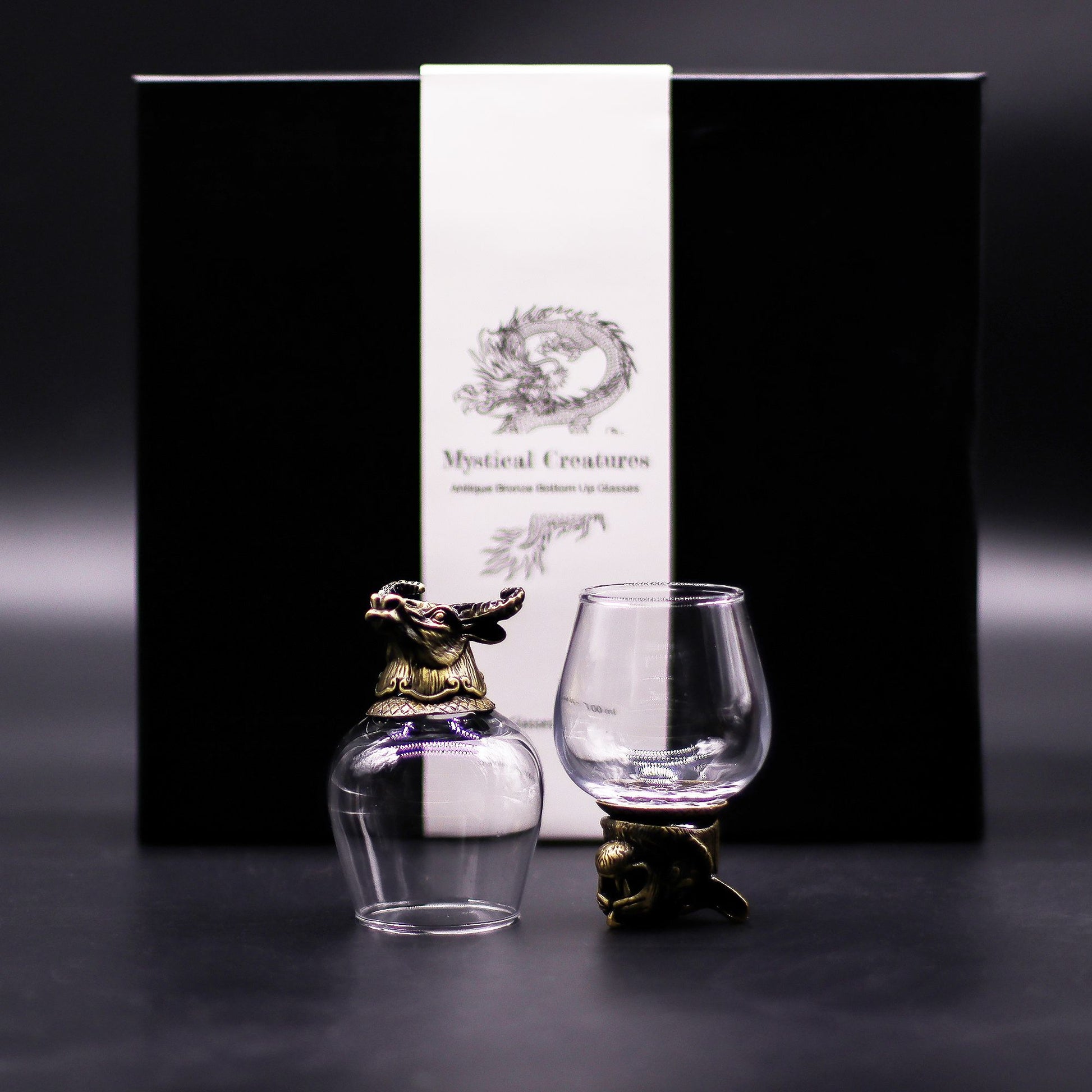 Gift Set of 6 Glasses (100ml) - Mystical Creatures - Antique Bronze - Image gift-set-of-6-glasses-100ml--mystical-creatures--antique-bronze-bbug-06