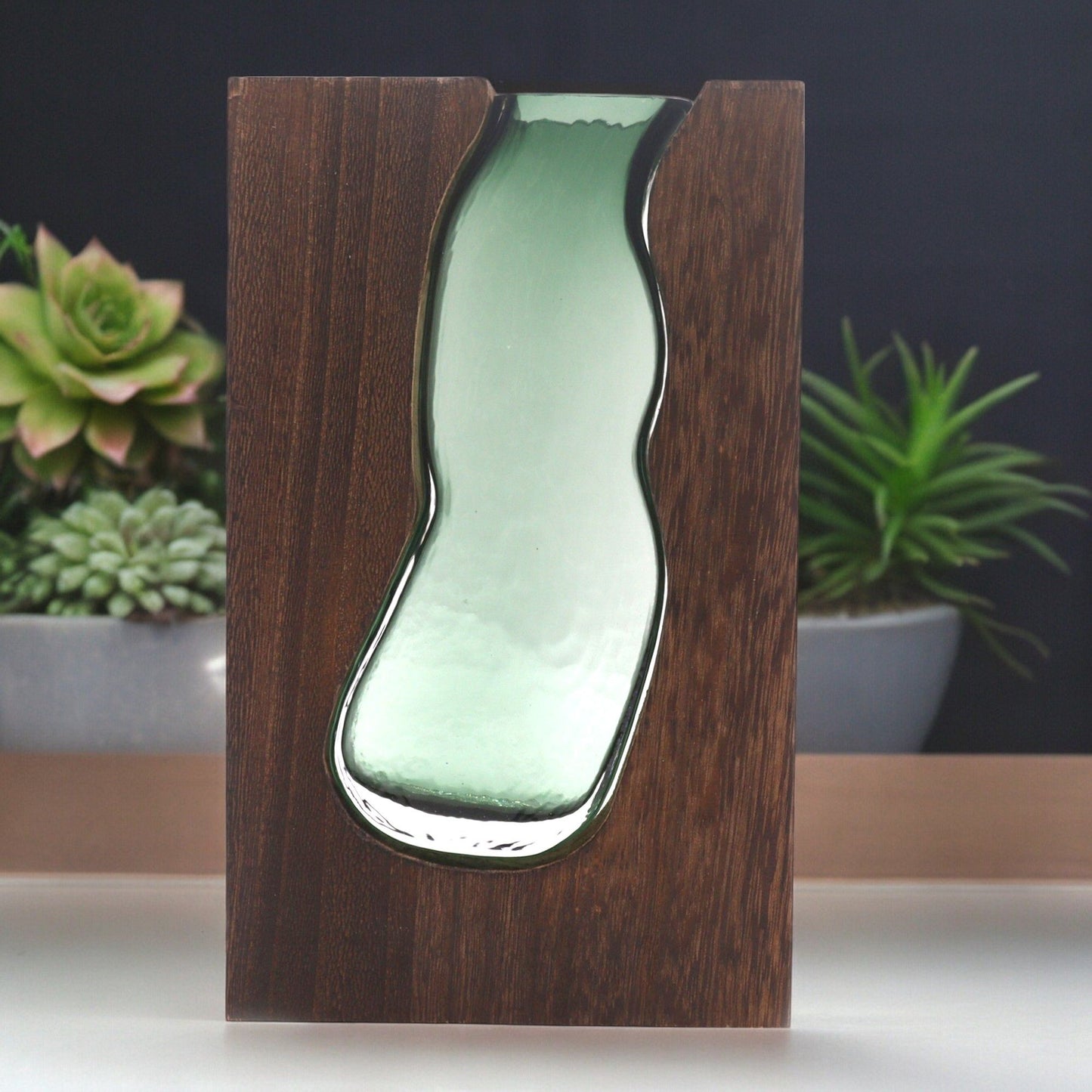 Glass Vase/Terrarium inside Dark Tung Wood - Image glass-vaseterrarium-inside-dark-tung-wood-gter-16