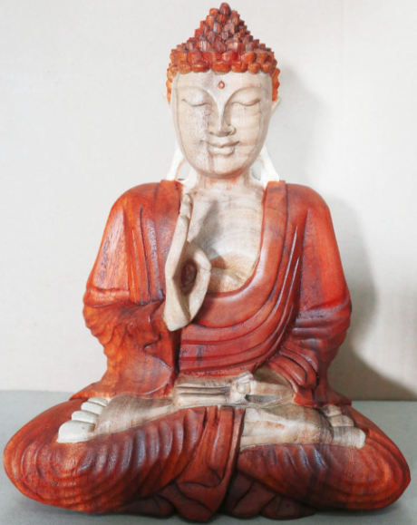 Hand Carved Buddha Statue - 30cm Teaching Transmission - Image hand-carved-buddha-statue--30cm-teaching-transmission-hcbs-03
