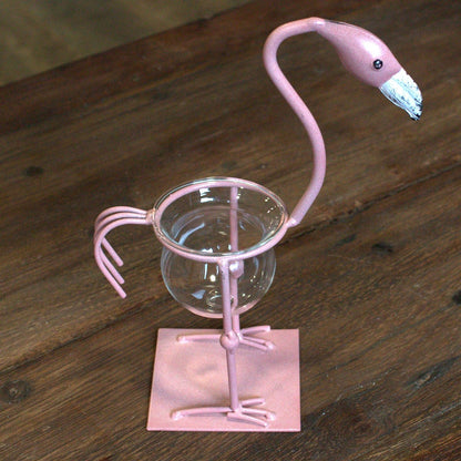 Hydroponic Home Décor - Pink Metal Flamingo Des 2 - Image hydroponic-home-dcor--pink-metal-flamingo-des-2-hhd-14