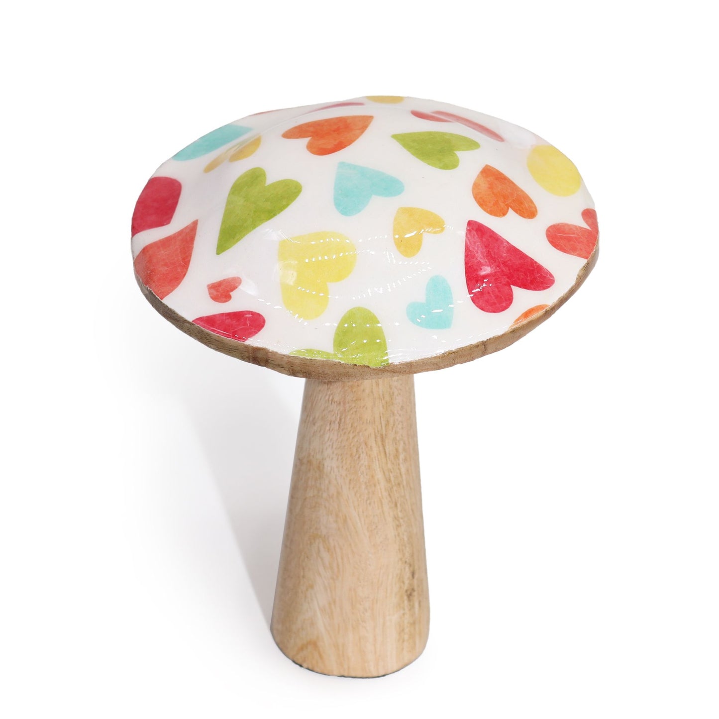 Med Wooden Mushroom - Pastel Hearts - Image med-wooden-mushroom--pastel-hearts-wmush-05