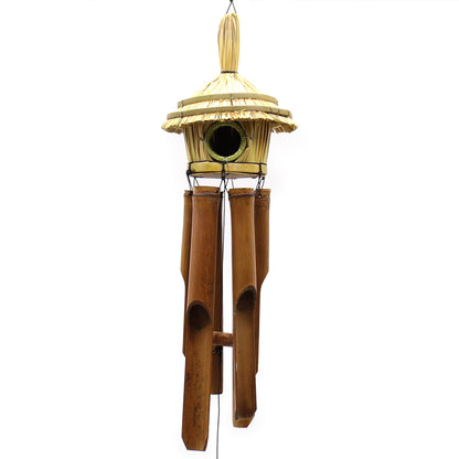 Round Seagrass Bird Box with Chimes 45x17cm - Image round-seagrass-bird-box-with-chimes-45x17cm-birdb-03