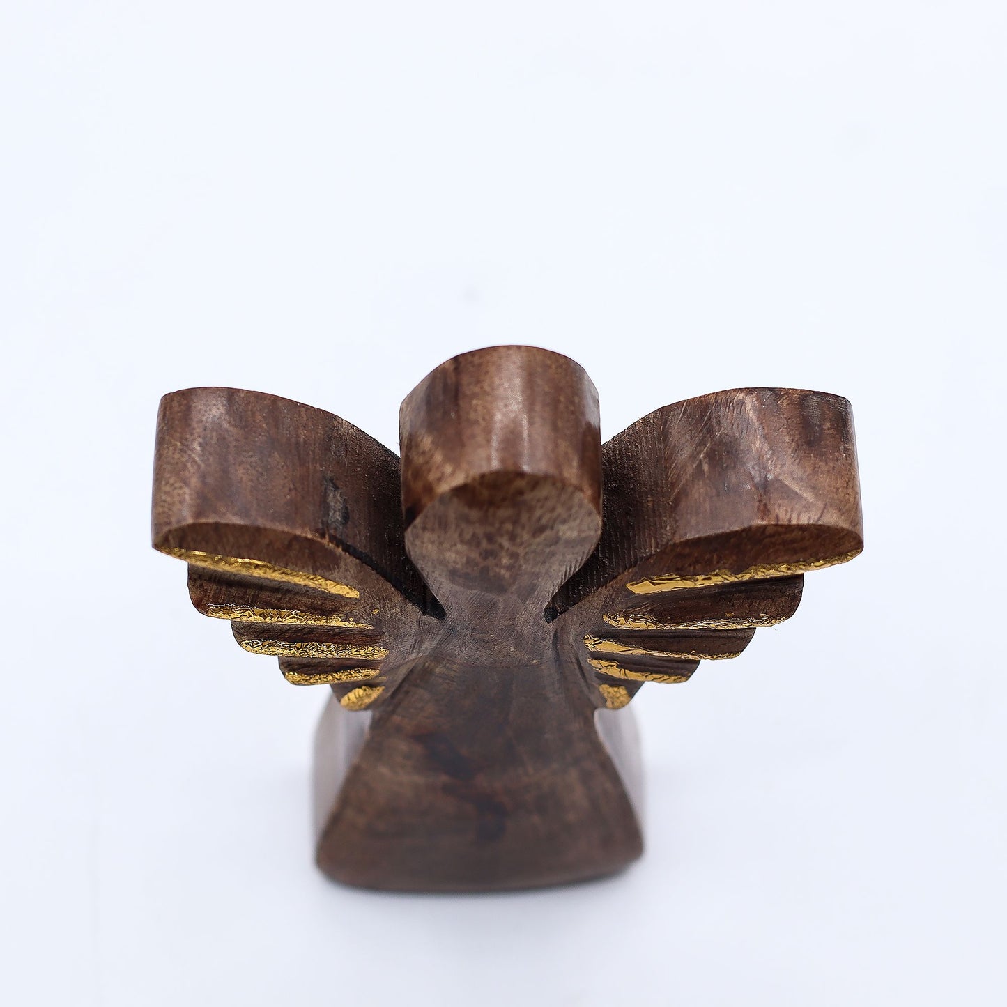 Small Mango Wood Angel - Gold Decor - Image small-mango-wood-angel--gold-decor-wang-01