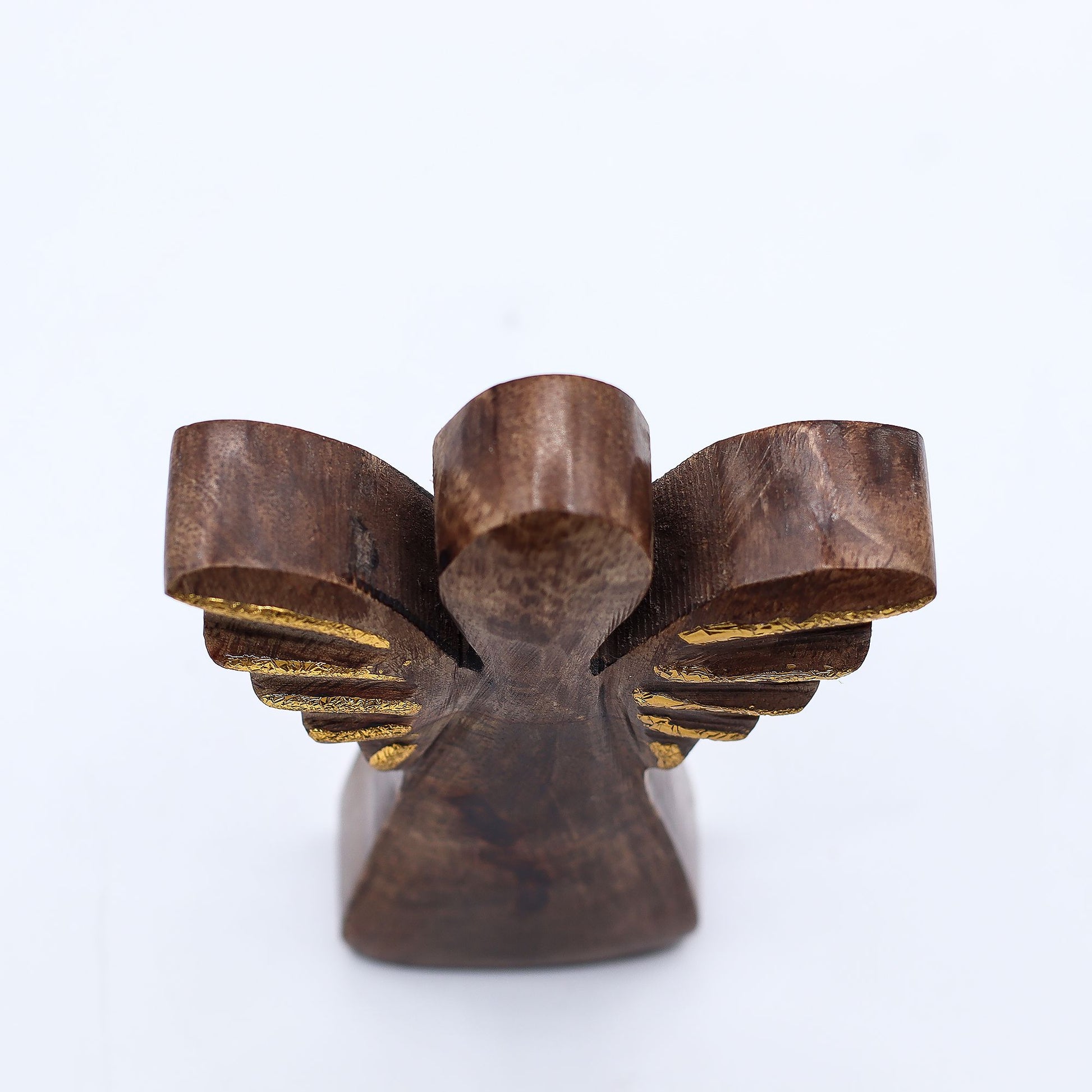 Small Mango Wood Angel - Gold Decor - Image small-mango-wood-angel--gold-decor-wang-01