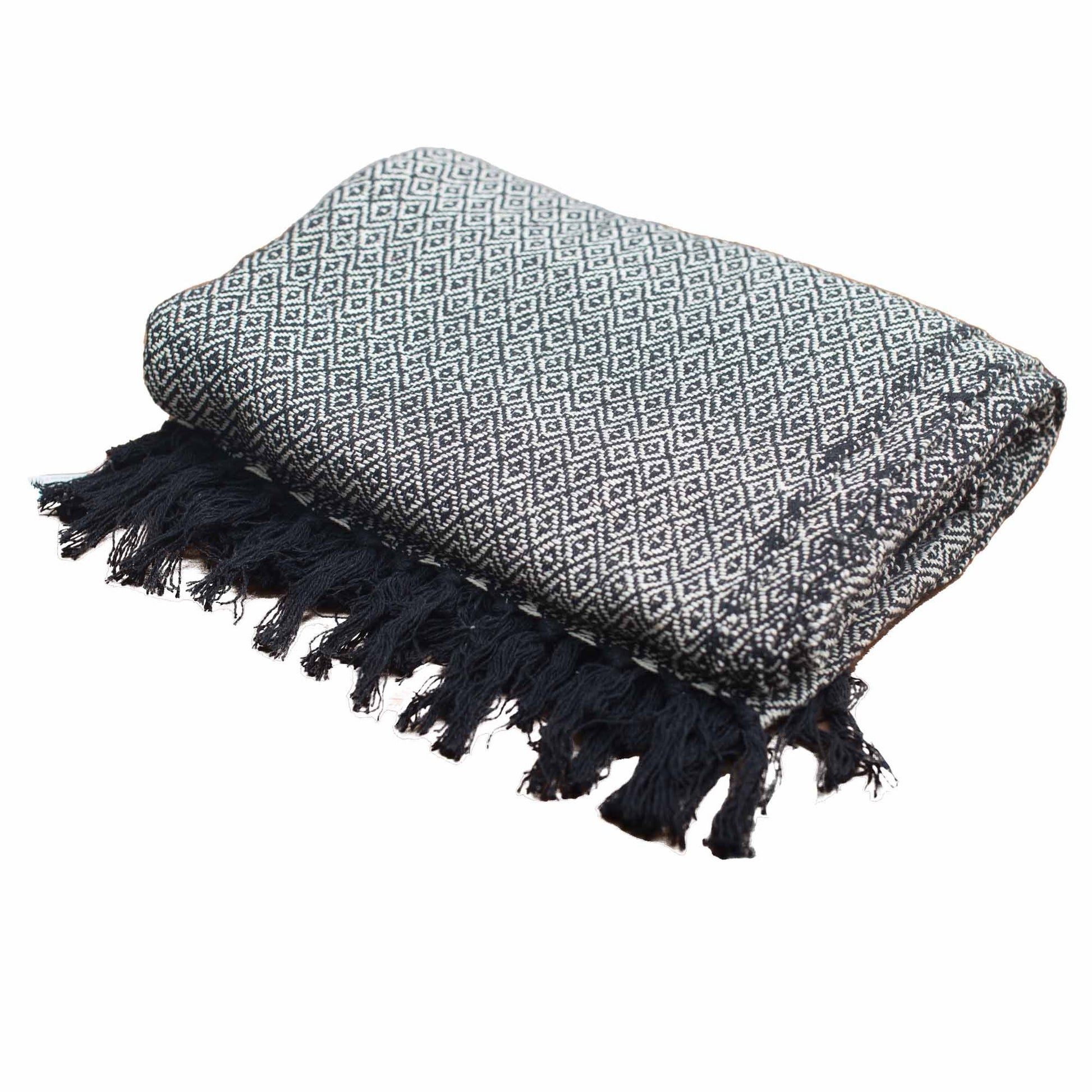 Boho Comfort Throws - Charcoal - Image boho-comfort-throws--charcoal-bohot-05
