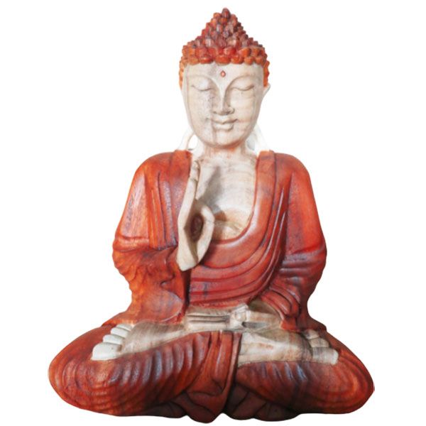 Hand Carved Buddha Statue - 30cm Teaching Transmission - Image hand-carved-buddha-statue--30cm-teaching-transmission-hcbs-03