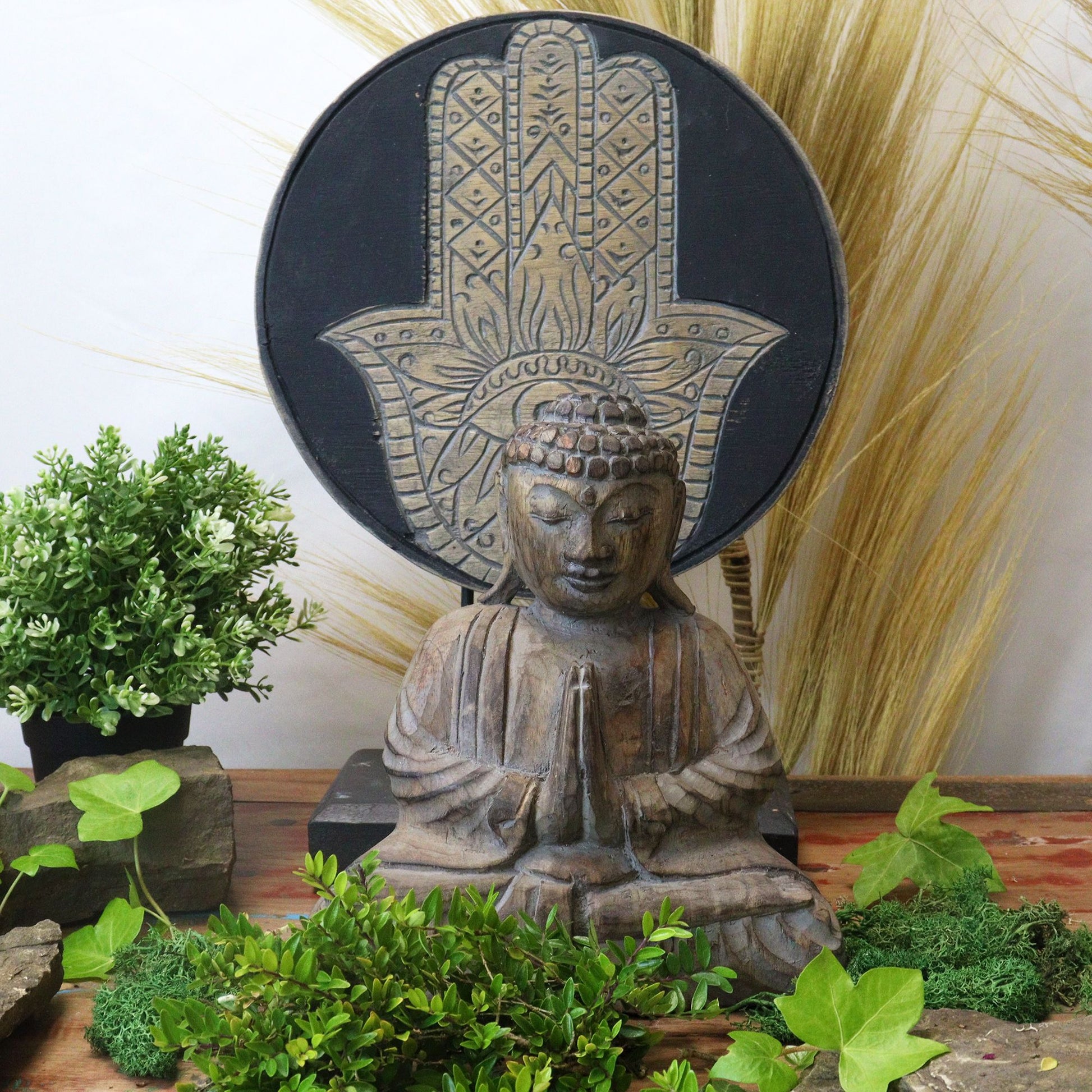 Buddha Feng Shui Set - Hamsa - Grey - Image buddha-feng-shui-set--hamsa--grey-bfss-01