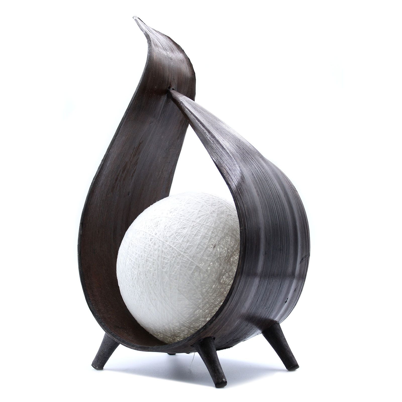 Natural Coconut Lamp - Chocolate Wrapover Twist - Image natural-coconut-lamp--chocolate-wrapover-twist-ncl-05