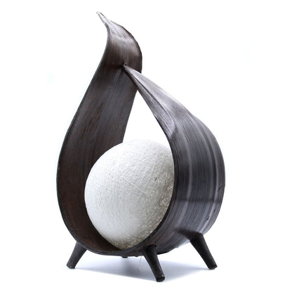 Natural Coconut Lamp - Chocolate Wrapover Twist - Image natural-coconut-lamp--chocolate-wrapover-twist-ncl-05