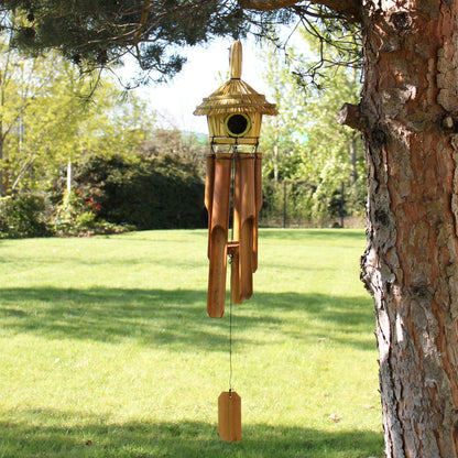 Round Seagrass Bird Box with Chimes 45x17cm - Image round-seagrass-bird-box-with-chimes-45x17cm-birdb-03