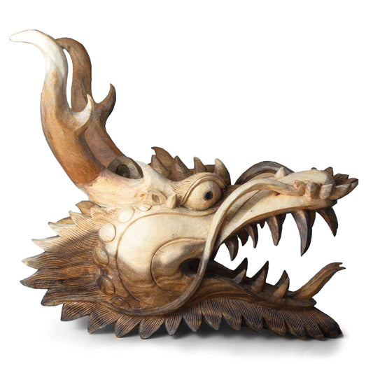 Live Size Dragon Head Carving  - 30cm - Image live-size-dragon-head-carving---30cm-wdw-22
