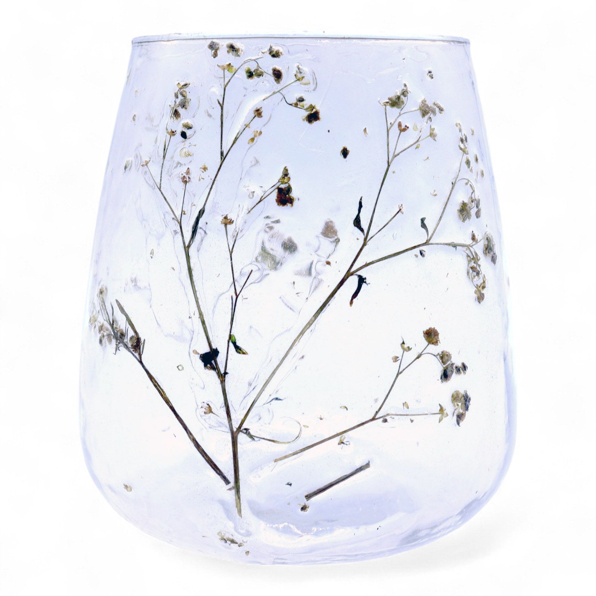 Natural Floral Glass - Vase Candle Holder - Margarita  - (12x11cm) - Image natural-floral-glass--vase-candle-holder--margarita---12x11cm-nfg-03
