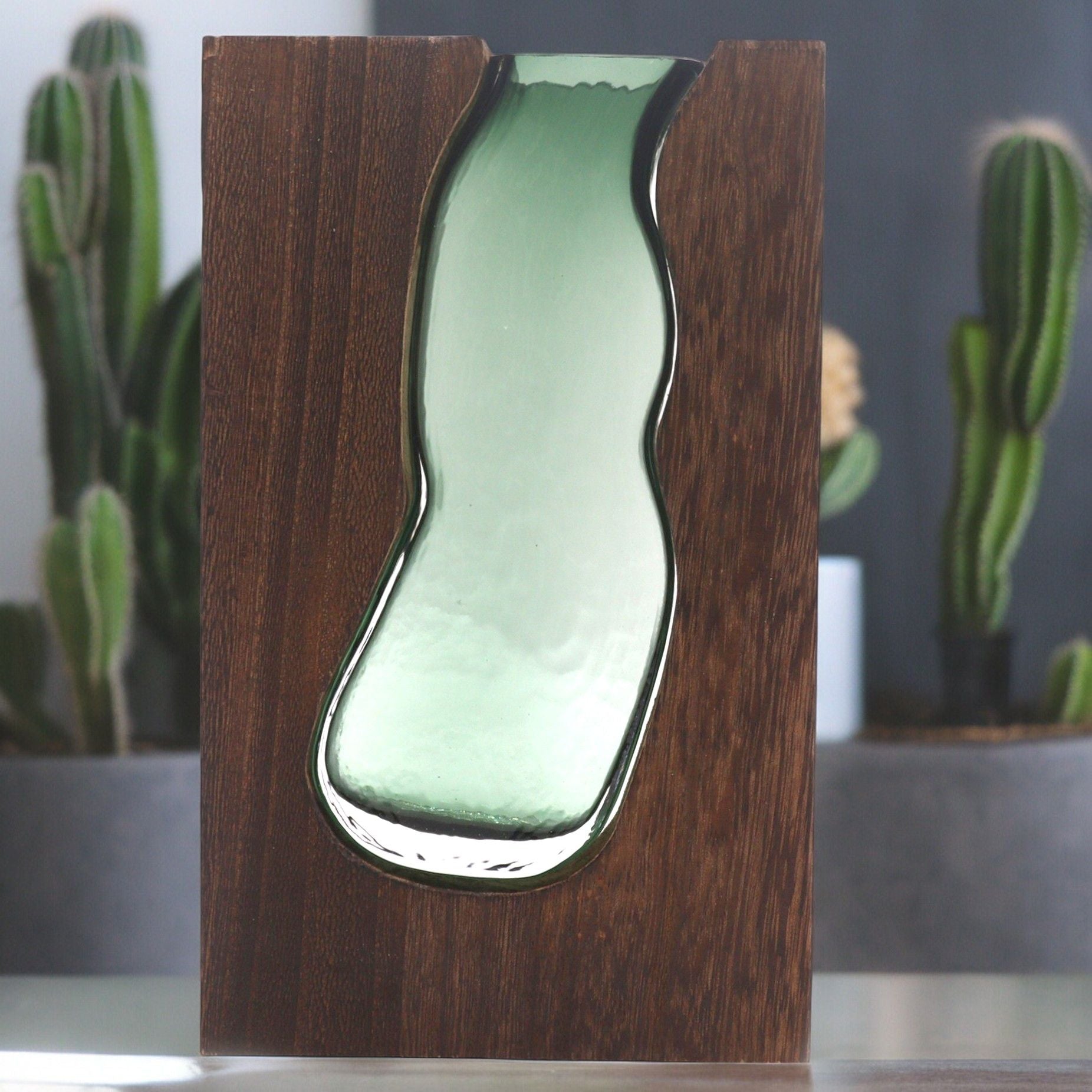 Lrg Glass Vase/Terrarium inside Dark Tung Wood - Image lrg-glass-vaseterrarium-inside-dark-tung-wood-gter-17