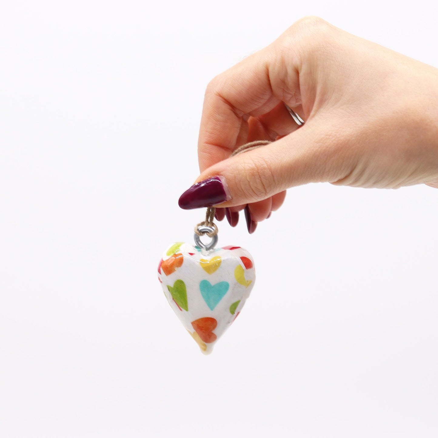 Small Decor Wood Heart -  Pastel Hearts - Image small-decor-wood-heart---pastel-hearts-weh-05