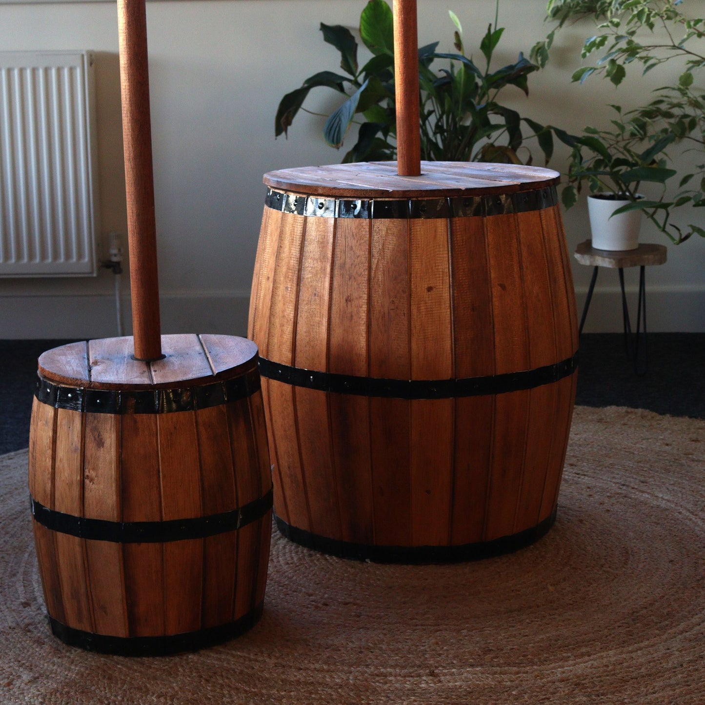 Beer Barrel Stool & Parasol Stand – Natural Wood 38 x 32 cm - Image beer-barrel-stool--parasol-stand--natural-wood-38-x-32-cm-bts-06