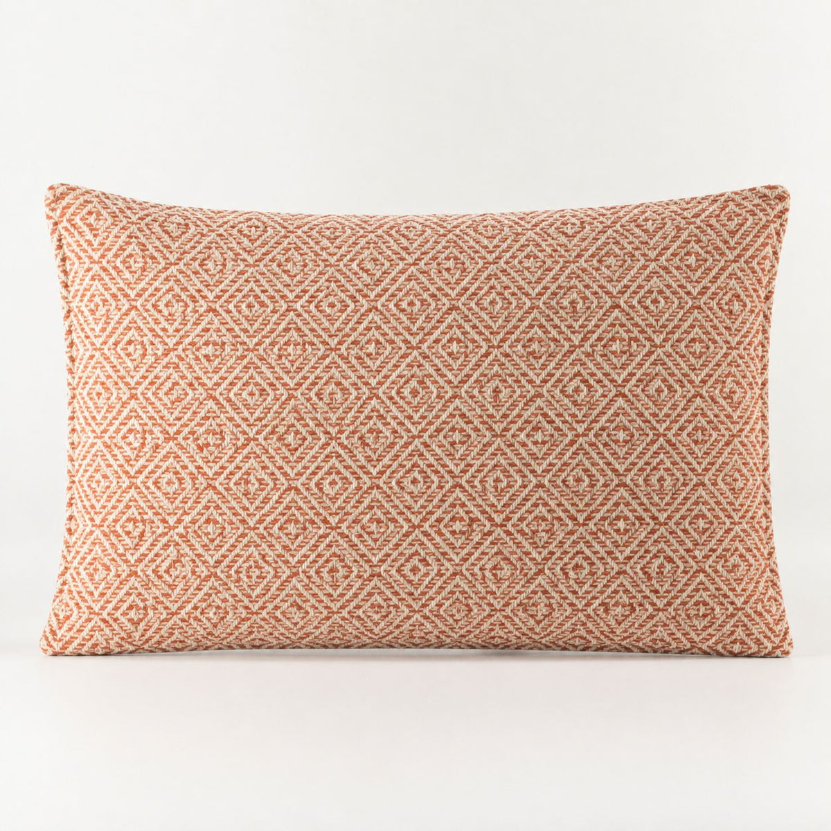 Burgundy Squares Cotton Cushion Cover – 30 x 50cm