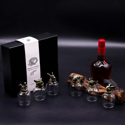 Gift Set of 6 Glasses (100ml) - Mystical Creatures - Antique Bronze - Image gift-set-of-6-glasses-100ml--mystical-creatures--antique-bronze-bbug-06
