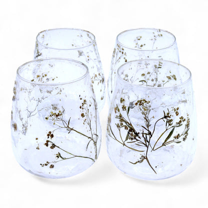 Natural Floral Glass - Vase Candle Holder - Margarita  - (12x11cm) - Image natural-floral-glass--vase-candle-holder--margarita---12x11cm-nfg-03