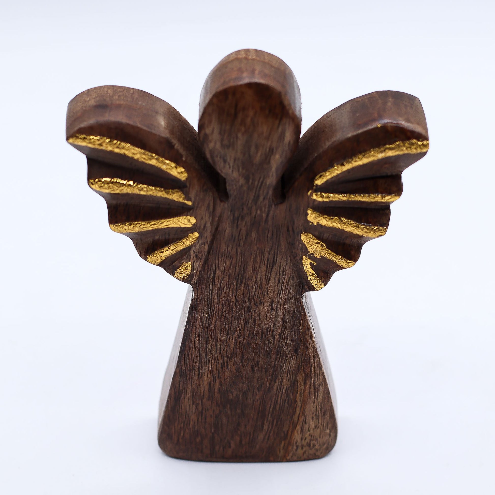 Medium Mango Wood Angel - Gold Decor - Image medium-mango-wood-angel--gold-decor-wang-02