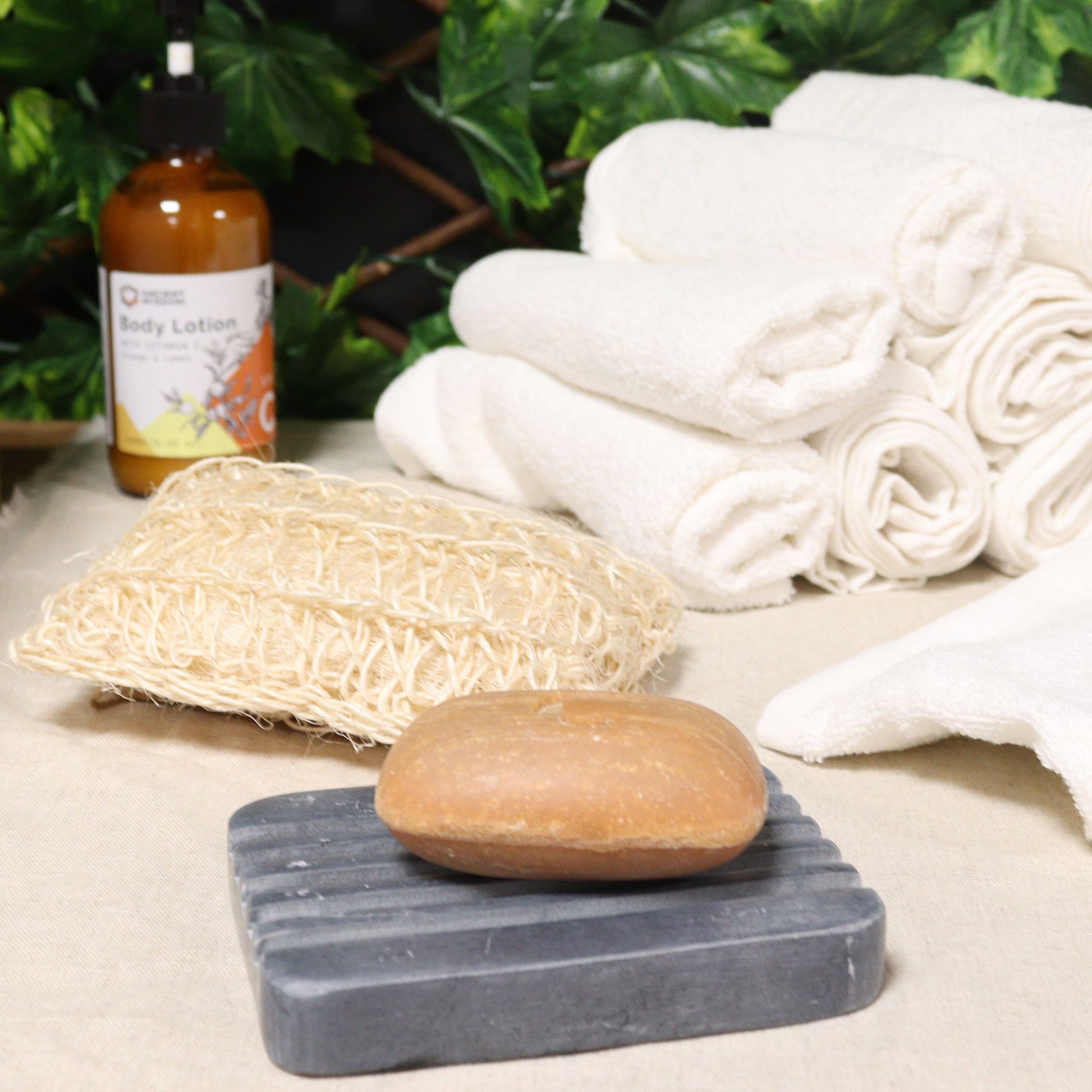 Grey Soapstone Soap Dish 12x8.5cm - Heavey Ridges - Image grey-soapstone-soap-dish-12x85cm--heavey-ridges-ssd-17