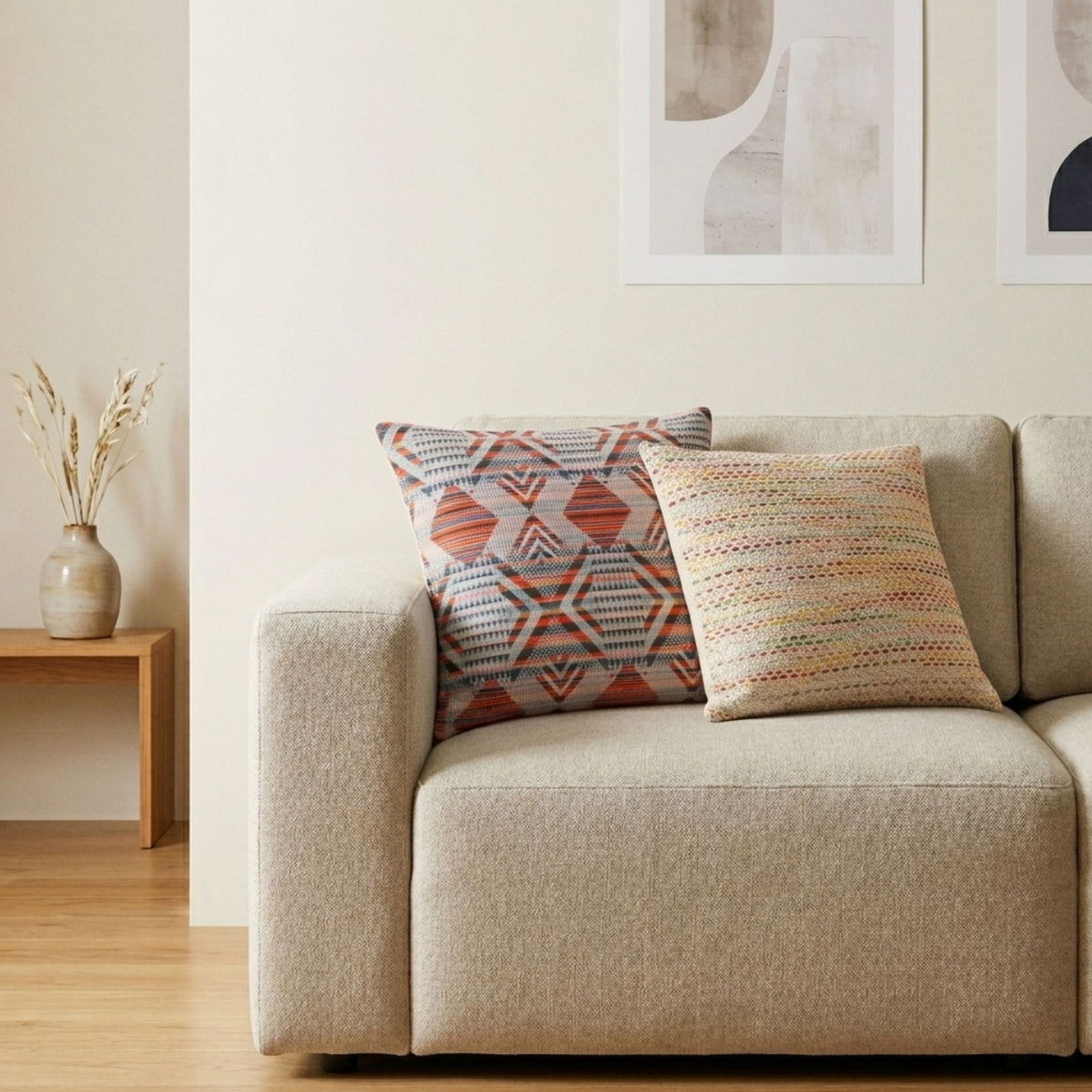 Urban Tribal Cotton Cushion Cover – 45 x 45cm