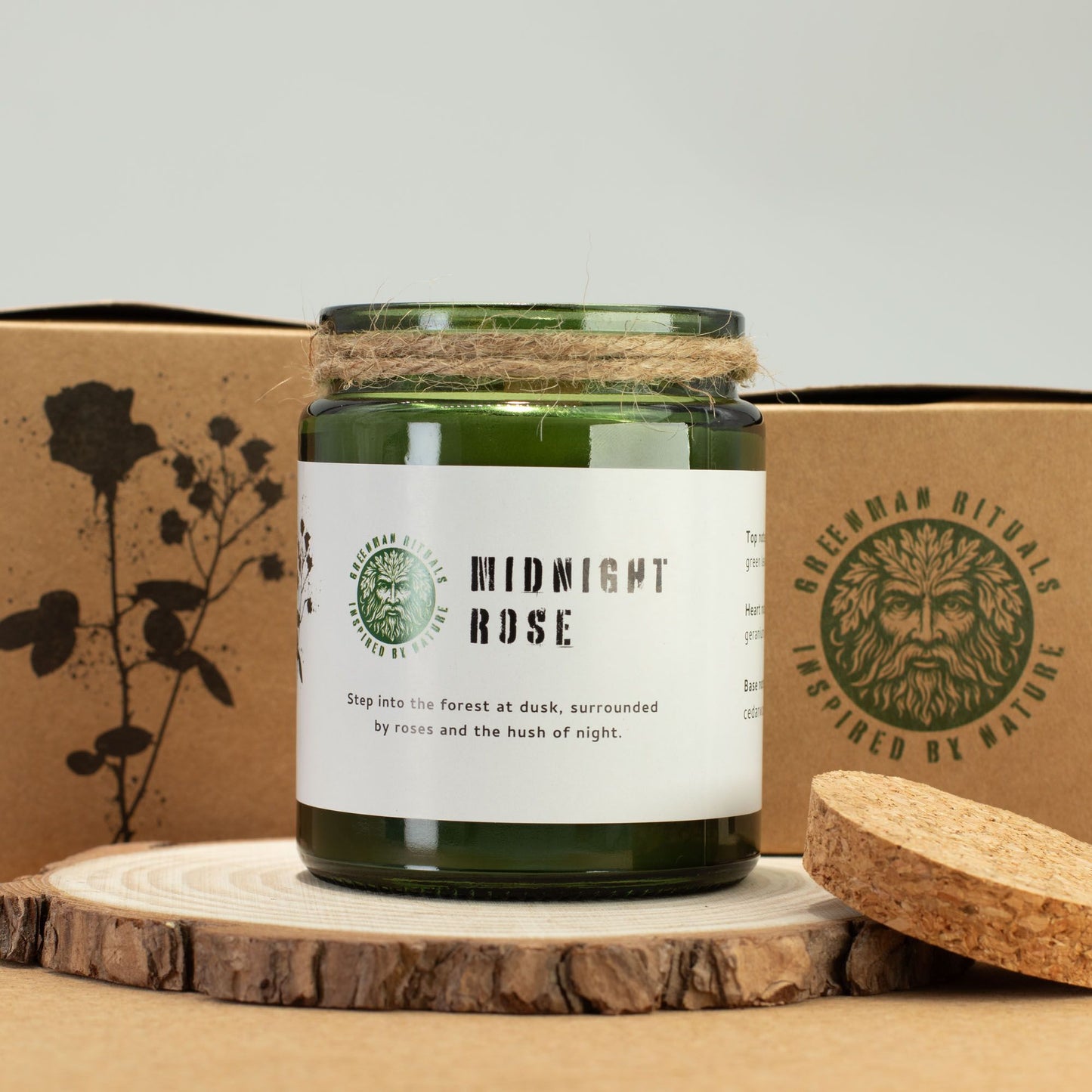 Greenman Woodwick Soy Candle - Midnight Rose - Image greenman-woodwick-soy-candle--midnight-rose-wsoyc-04