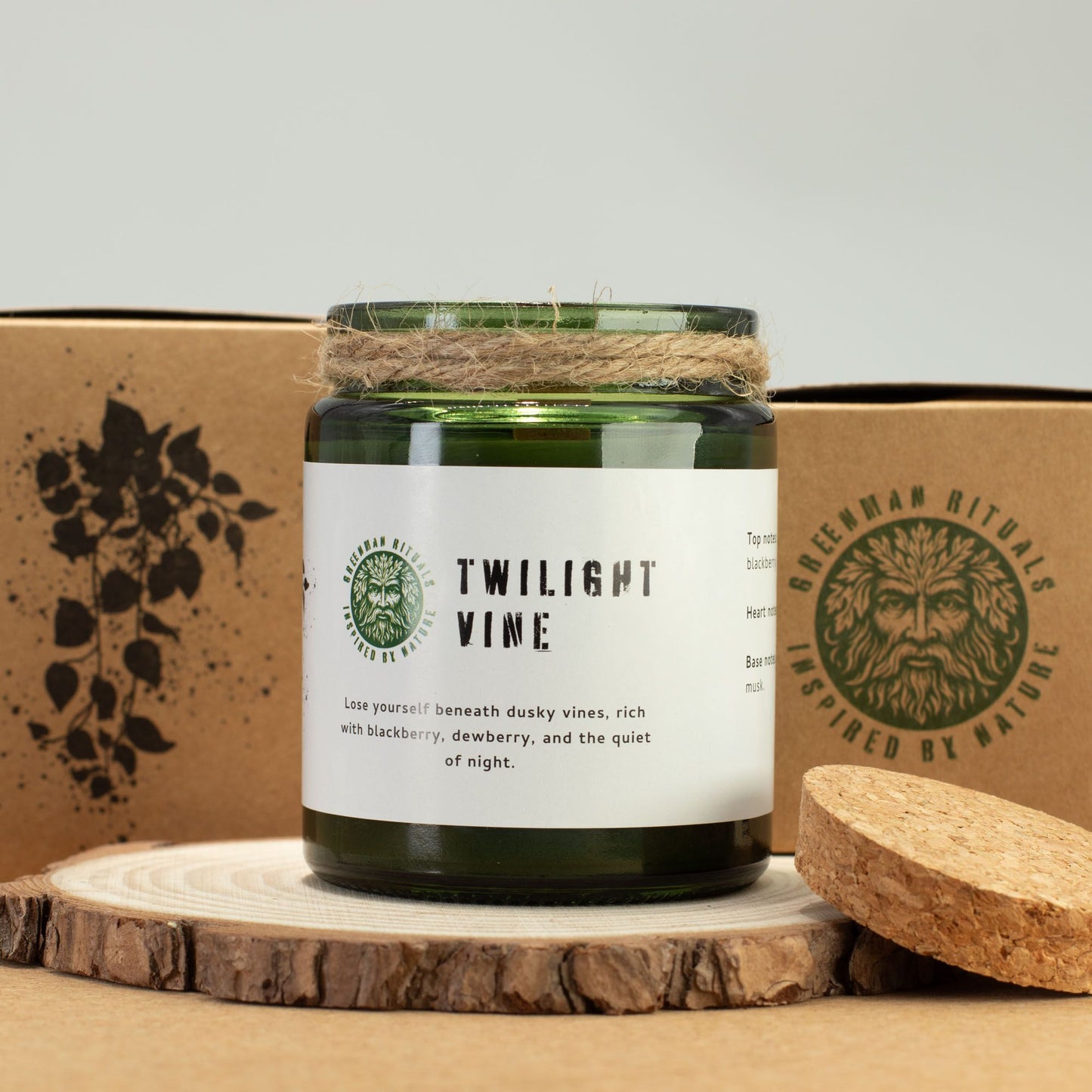Greenman Woodwick Soy Candle - Twilight Vine - Image greenman-woodwick-soy-candle--twilight-vine-wsoyc-09