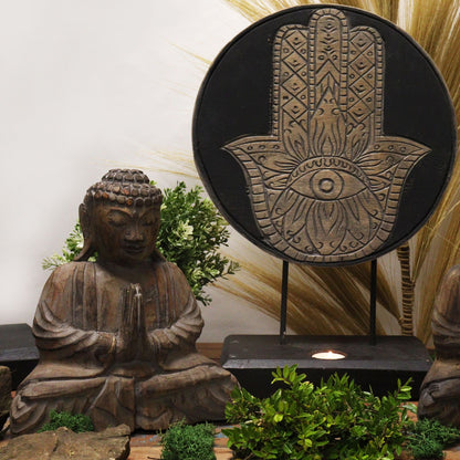 Buddha Feng Shui Set - Hamsa - Grey - Image buddha-feng-shui-set--hamsa--grey-bfss-01