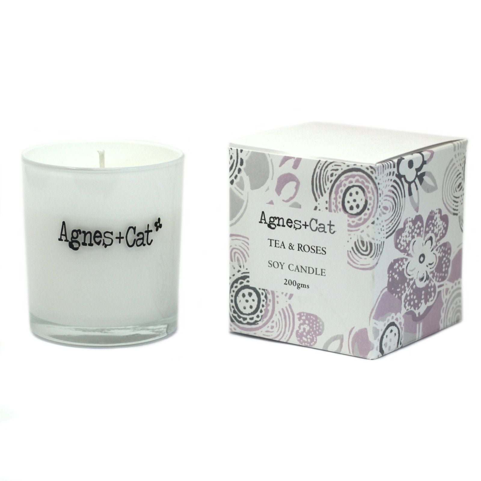 Agnes + Cat Votive Candle - Tea and Roses - Image agnes--cat-votive-candle--tea-and-roses-acvc-05