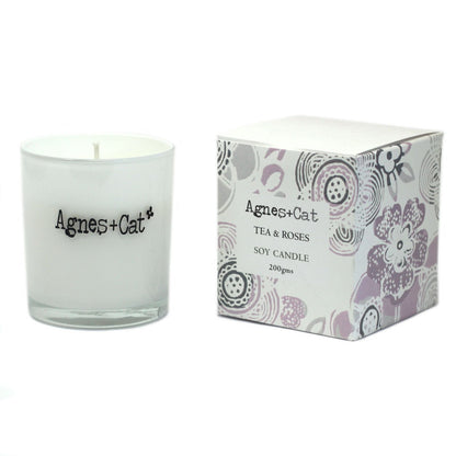 Agnes + Cat Votive Candle - Tea and Roses - Image agnes--cat-votive-candle--tea-and-roses-acvc-05