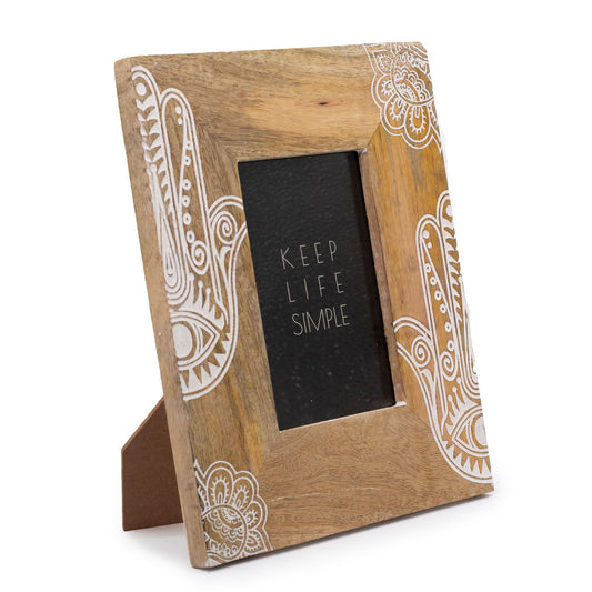 Med Mango Wood Picture Framel (for 10x15cm) 26x20x2cm - Hansa - White - Image med-mango-wood-picture-framel-for-10x15cm-26x20x2cm--hansa--white-mwpf-09