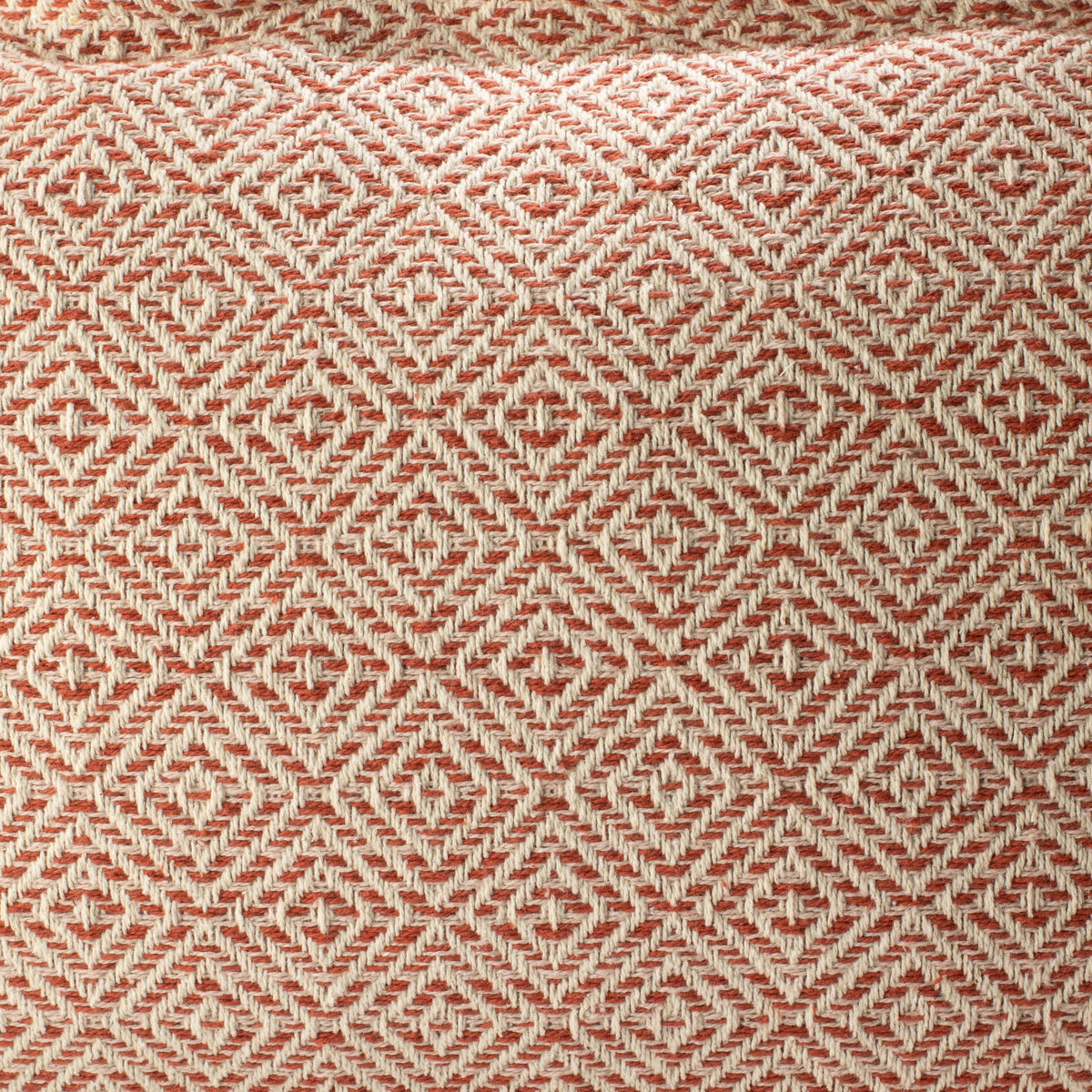 Burgundy Squares Cotton Cushion Cover – 30 x 50cm