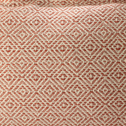 Burgundy Squares Cotton Cushion Cover – 30 x 50cm