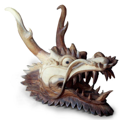 Live Size Dragon Head Carving  - 30cm - Image live-size-dragon-head-carving---30cm-wdw-22