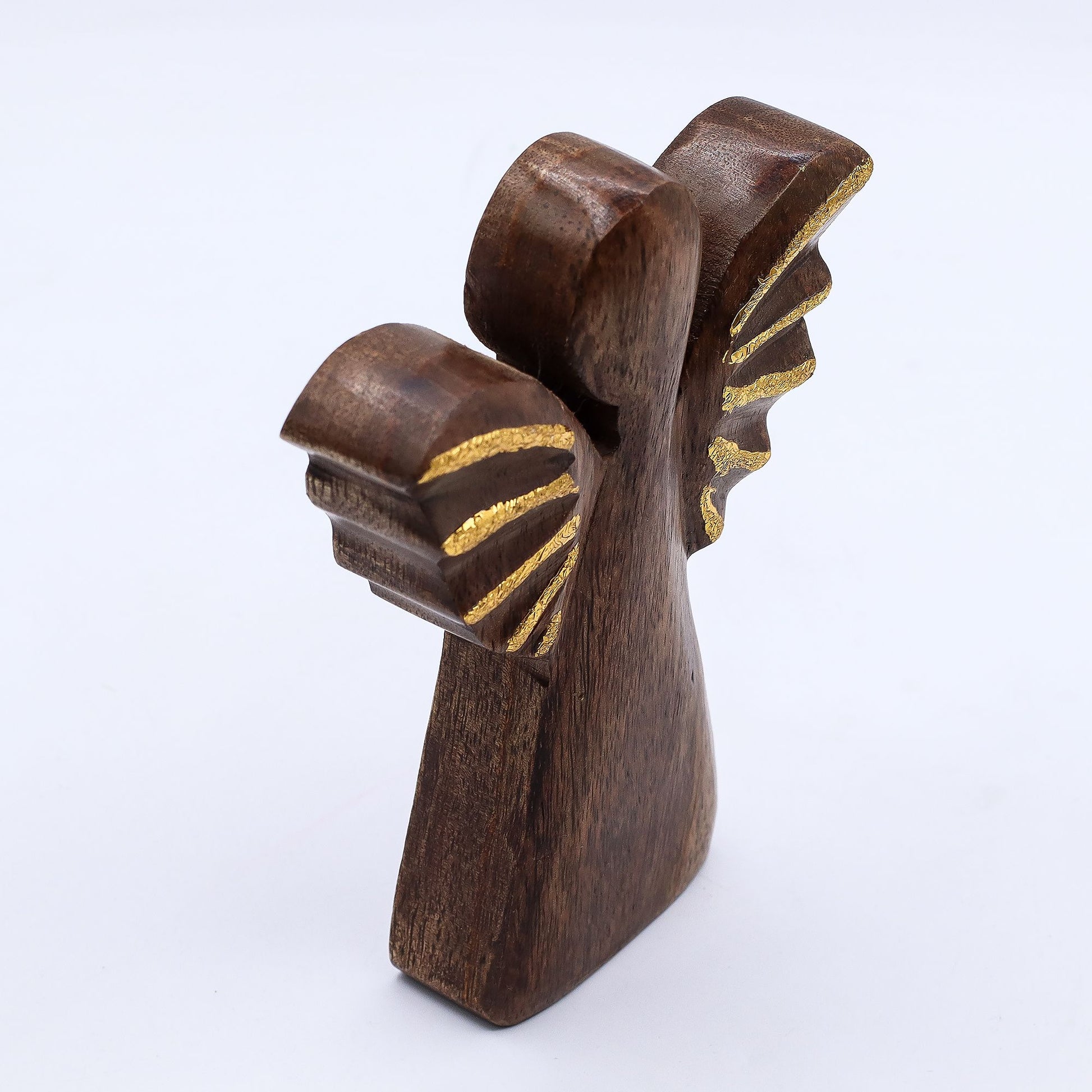 Medium Mango Wood Angel - Gold Decor - Image medium-mango-wood-angel--gold-decor-wang-02