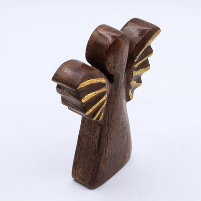 Medium Mango Wood Angel - Gold Decor - Image medium-mango-wood-angel--gold-decor-wang-02