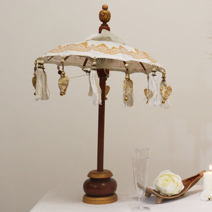 Bali Home Decor Parasol - Canvas - Gold Decor- 40cm - Image bali-home-decor-parasol--canvas--gold-decor-40cm-bpar-11