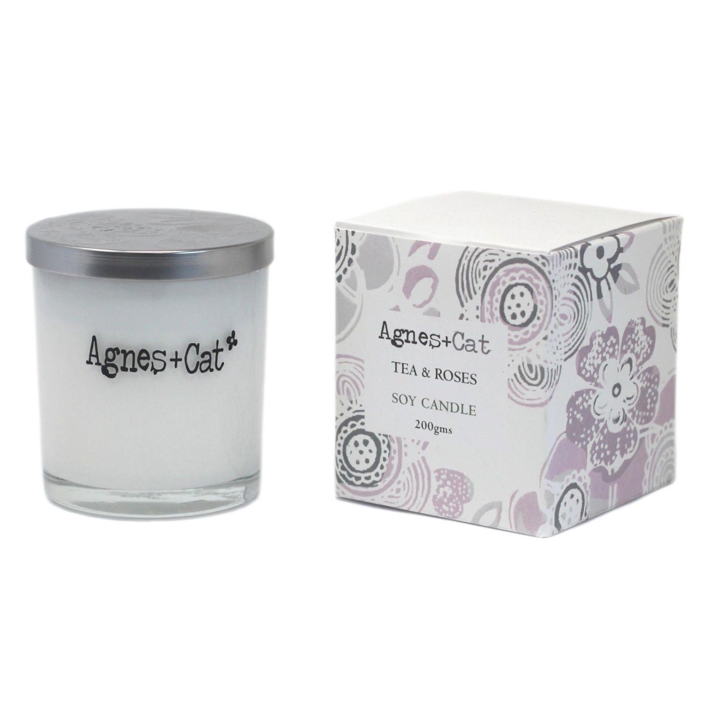Agnes + Cat Votive Candle - Tea and Roses - Image agnes--cat-votive-candle--tea-and-roses-acvc-05